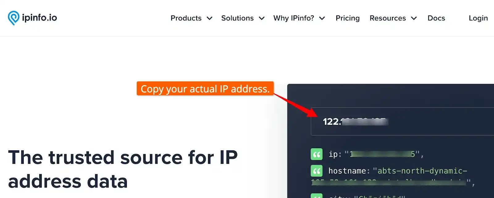 Check your IP address