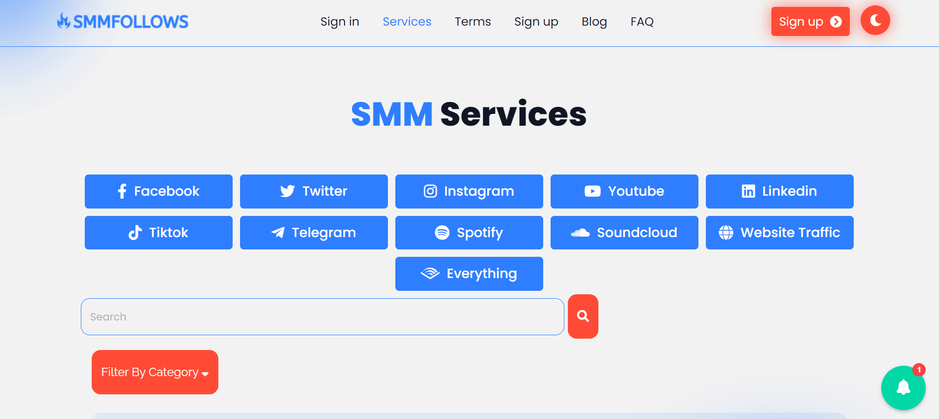 SMMFollows services