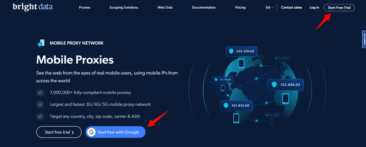 bright data mobile proxies