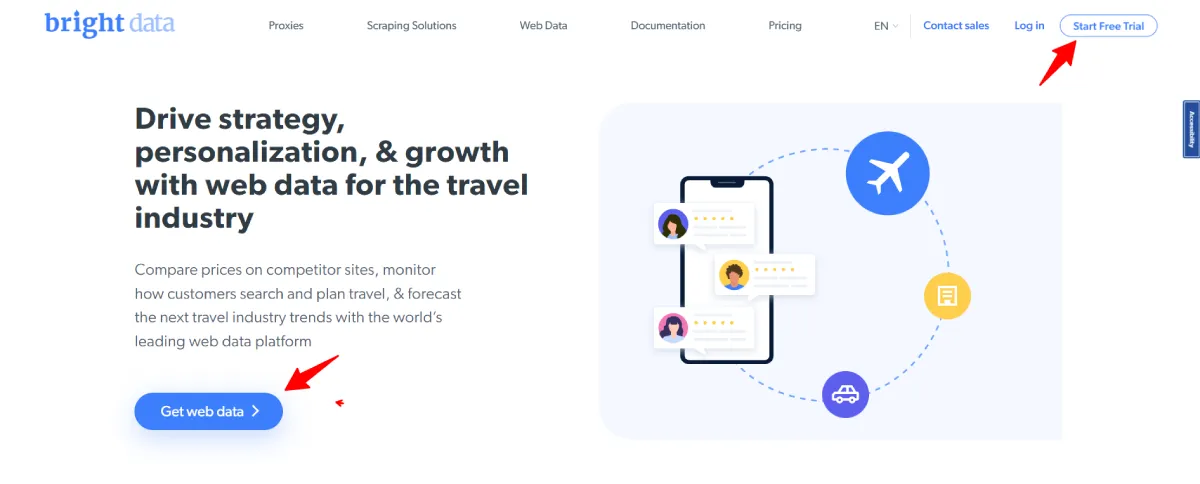 bright data travel fare aggregation proxies