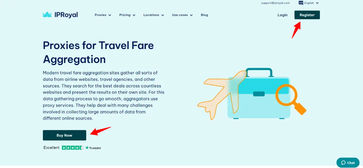 iproyal proxies for travel fare aggregation