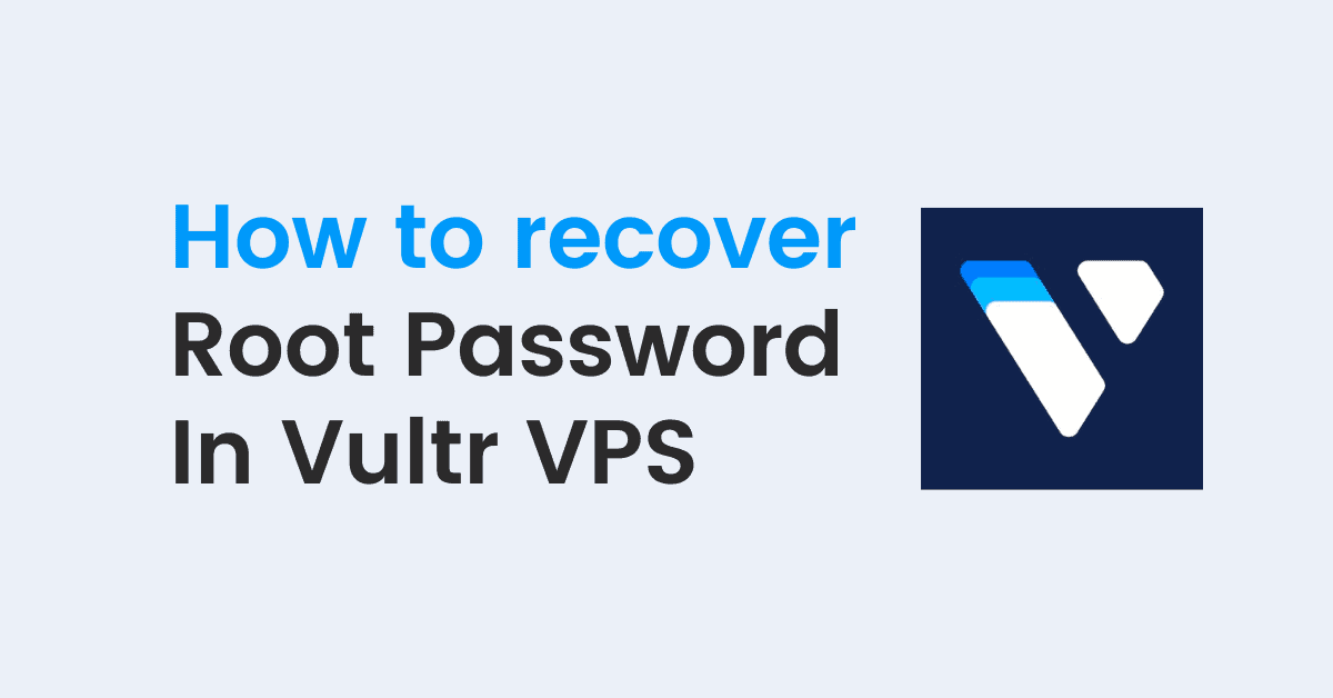 recover vultr root password