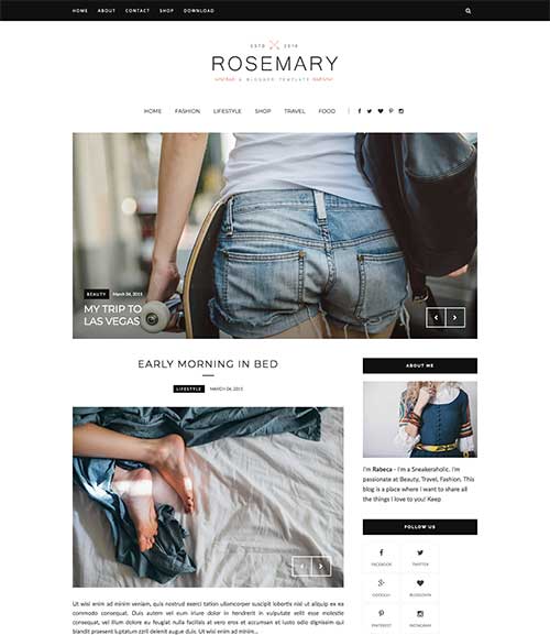rosemary-blogger-template