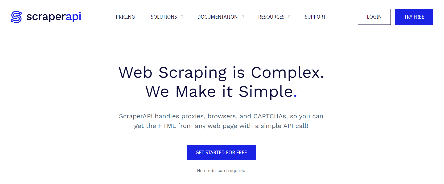 scraperapi homepage