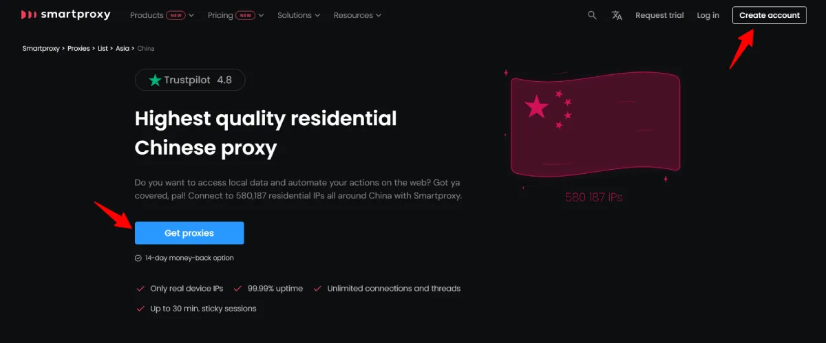 smartproxy china proxy