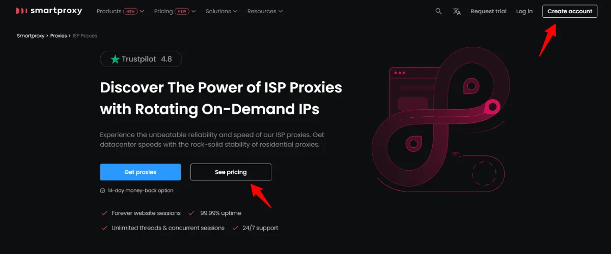 smartproxy isp proxy