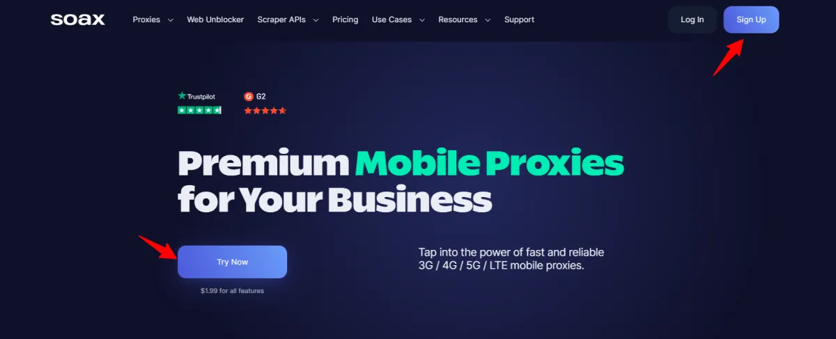 soax mobile proxies